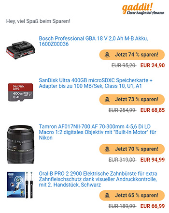 Newsletter example smartphones